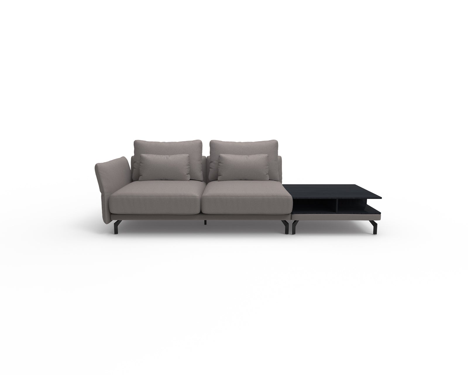Seagull 2 Seater Sofa with Shelf Table (Right)
